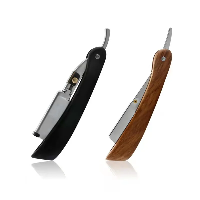 1P деревянный триммер ручная бритва профессиональная прямая лезвие из