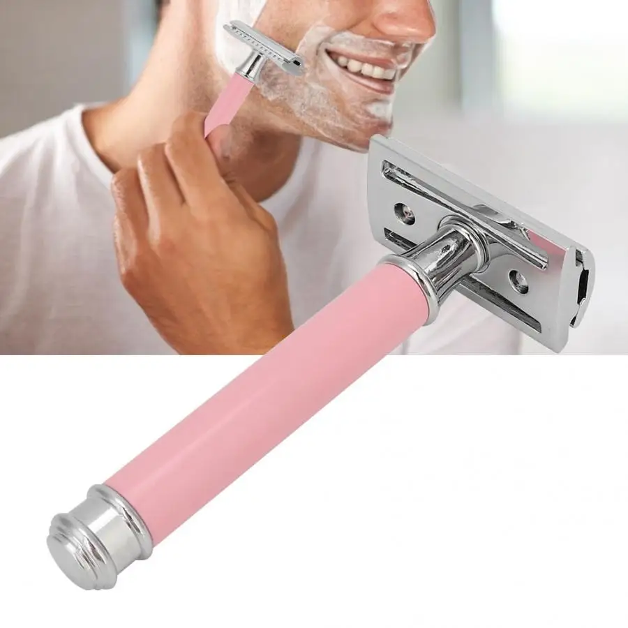 Традиционный двухсторонний лезвие Безопасный инструмент для бритья борода