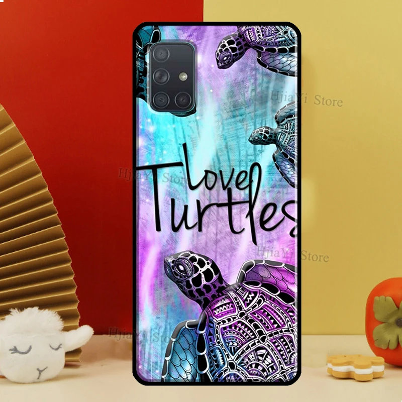 Морская черепаха оболочки с узором Океан для девочек художественный чехол Samsung A51