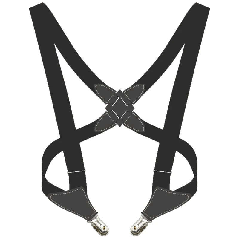 

Hot Men's Suspenders Adjustable Braces X Shape Suspender Clip-on Belt Straps Elastic Adult Apparel Accessories