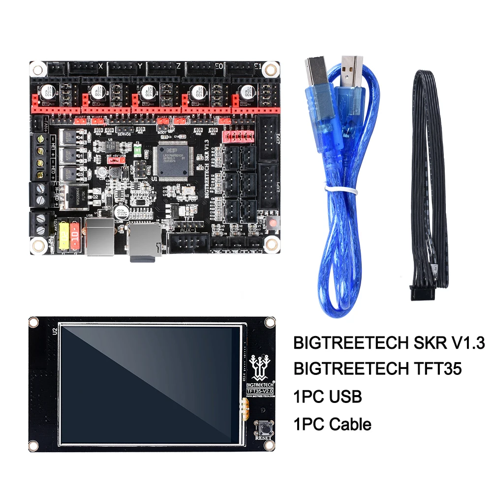 BIGTREETECH SKR V1.3 гладкая доска 32 бит+ TFT35 V2.0+ BLtouch+ 5 шт. TMC2130 SPI TMC2208 UART части 3d принтера vs MKS GEN L TMC2209