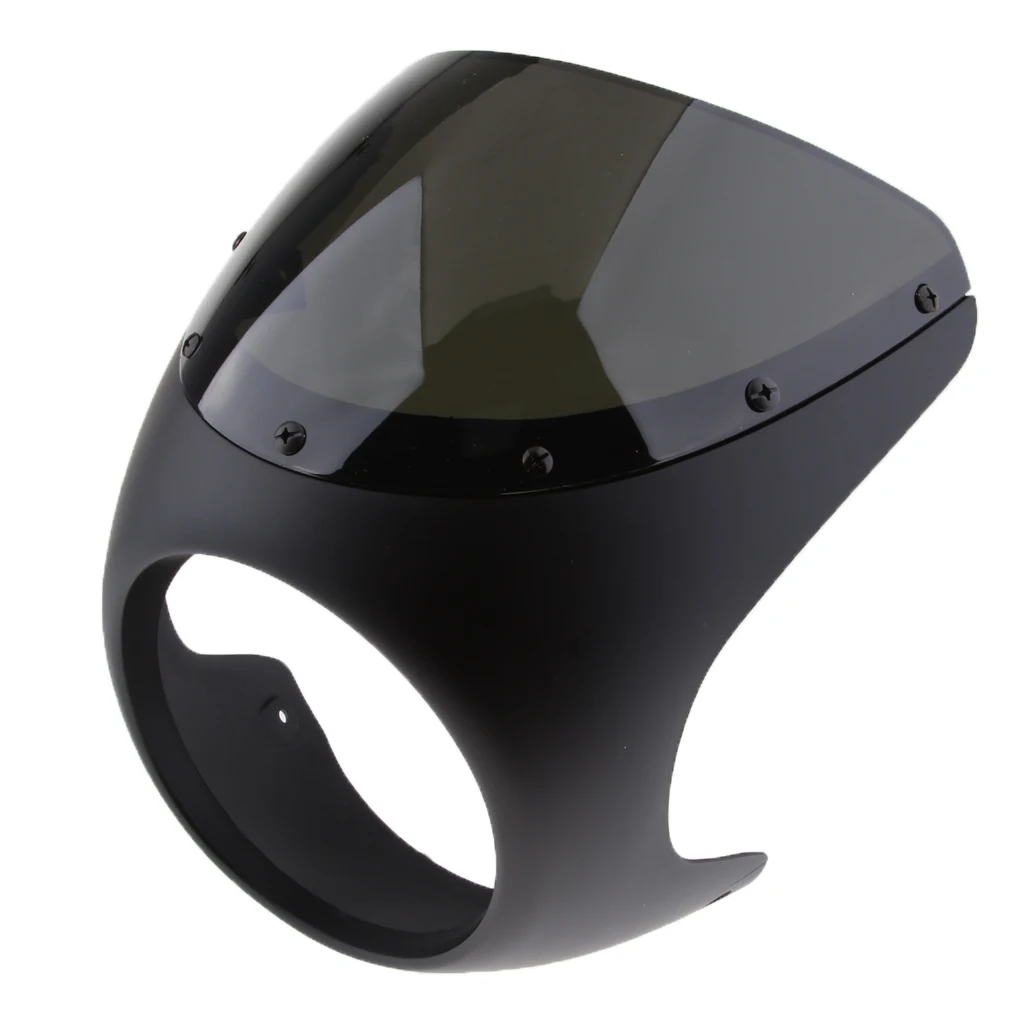 

Motorcycle 7" Headlight Fairing Screen Coveer Retro Cafe Racer Style