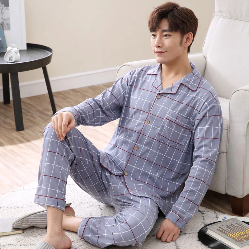 Мужской пижамный комплект с принтом отцы хлопковые Пижамные комплекты