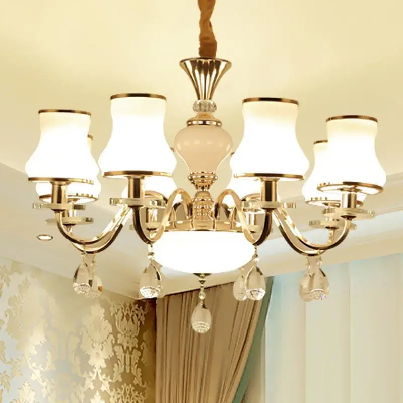 

Design Candiles Modernos Lampara Colgante De Techo Crystal Suspension Luminaire Loft Lampen Modern Luminaria Pendant Light