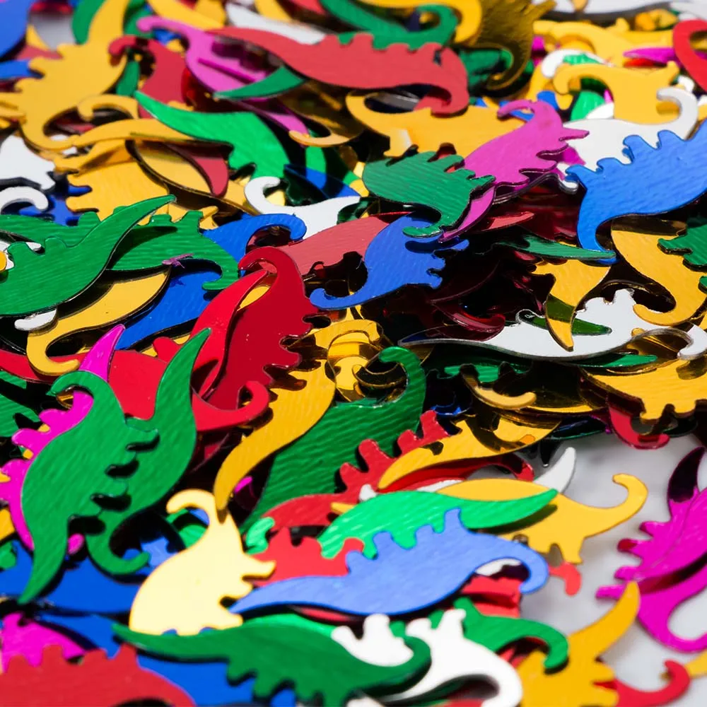 Конфетти в форме динозавра для вечеринки смешанные цвета настольные украшения