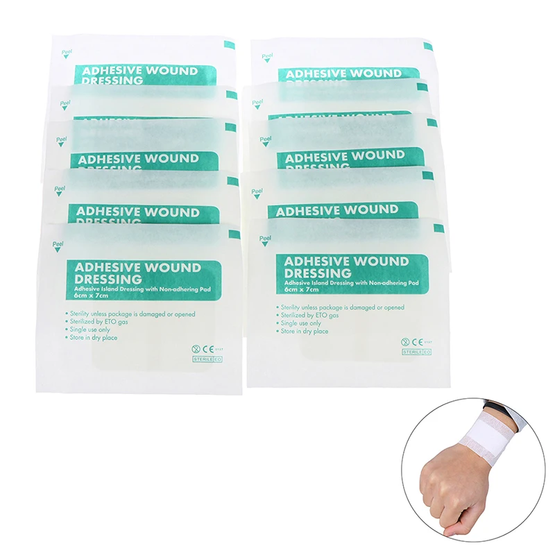 

20Pcs Breathable Self-adhesive Wound Dressing Band Large Aid Bandage Hemostasis