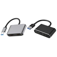 usb 3 0 to dual hdmi compatible adapter usb to hdmi compatible dual monitors display adapter for windows 788 110