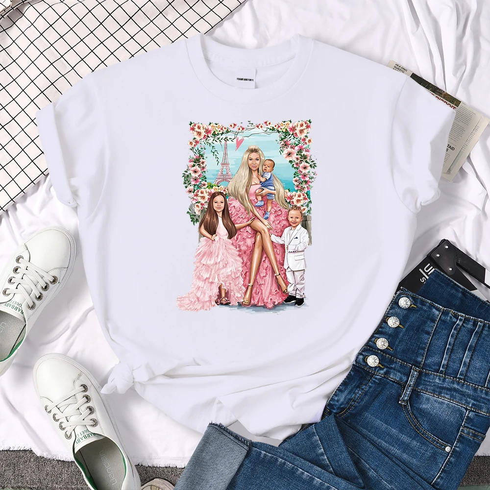 

Футболка женская с принтом для красивых свадебных девушек и младенцев, мягкая модная уличная одежда в стиле оверсайз, крутая Повседневная р...