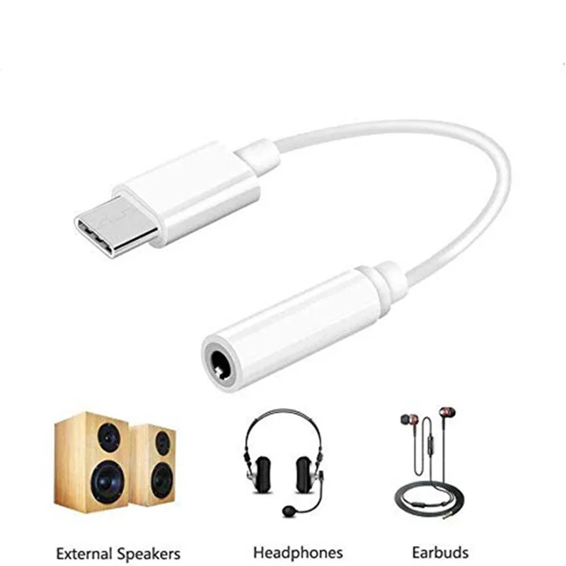 

Type C to 3.5mm Jack Headphones Adapter Usb Type C Cable For Huawei P20 30 40 Mate 30 20 Pro Nova 5 honor 20 note 10 Converter