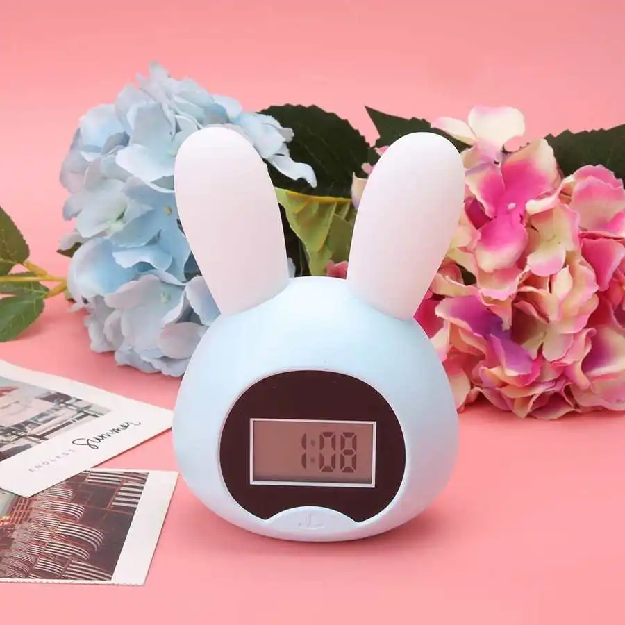 

Multifunctional USB Electronic LED Snooze Alarm Clock Table Night Light 12/ 24H