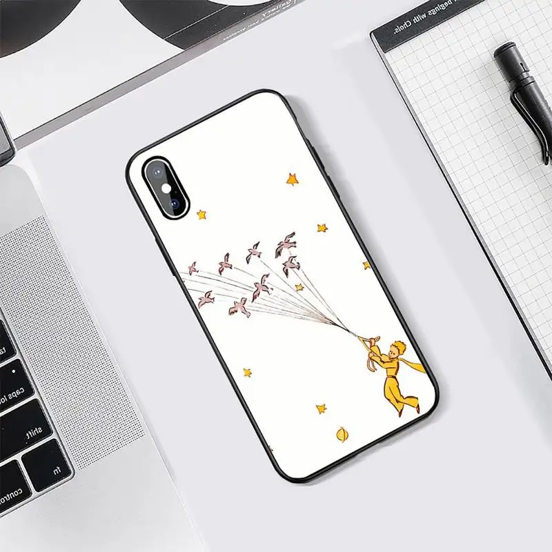 

Little Prince France cartoon movie Phone Case Tempered glass For iphone 5C 6 6S 7 8 plus X XS XR 11 PRO MAX