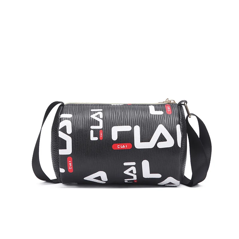 

2021 Ladies Shoulder Bag Messenger Handbag Fashion Printing Cylinder Bag Lipstick Bag