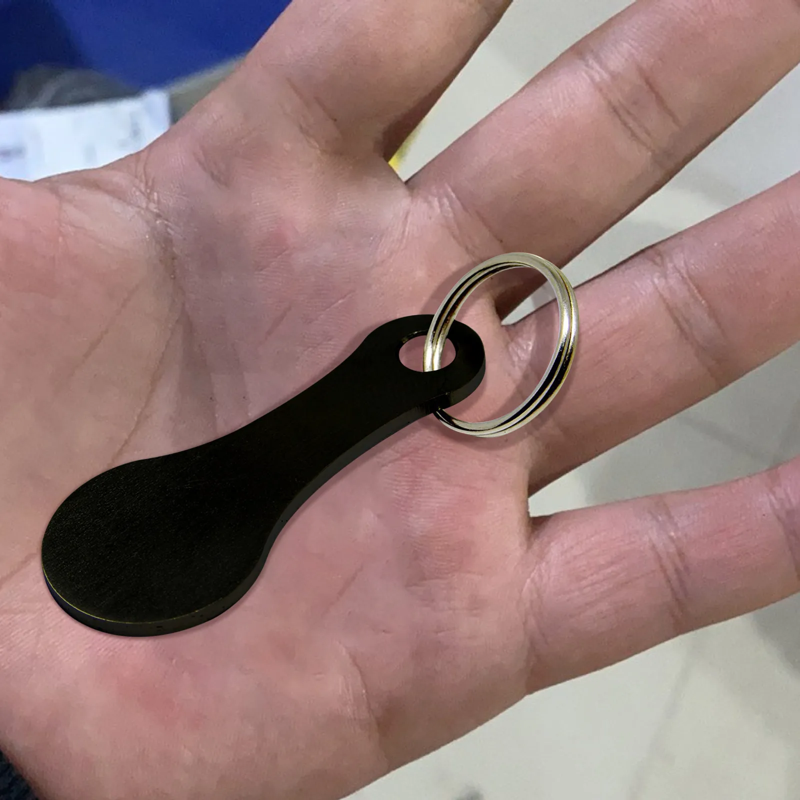 2 шт. металлический Алюминий кольцо для ключей из сплава вагонетки покупкы Жетоны