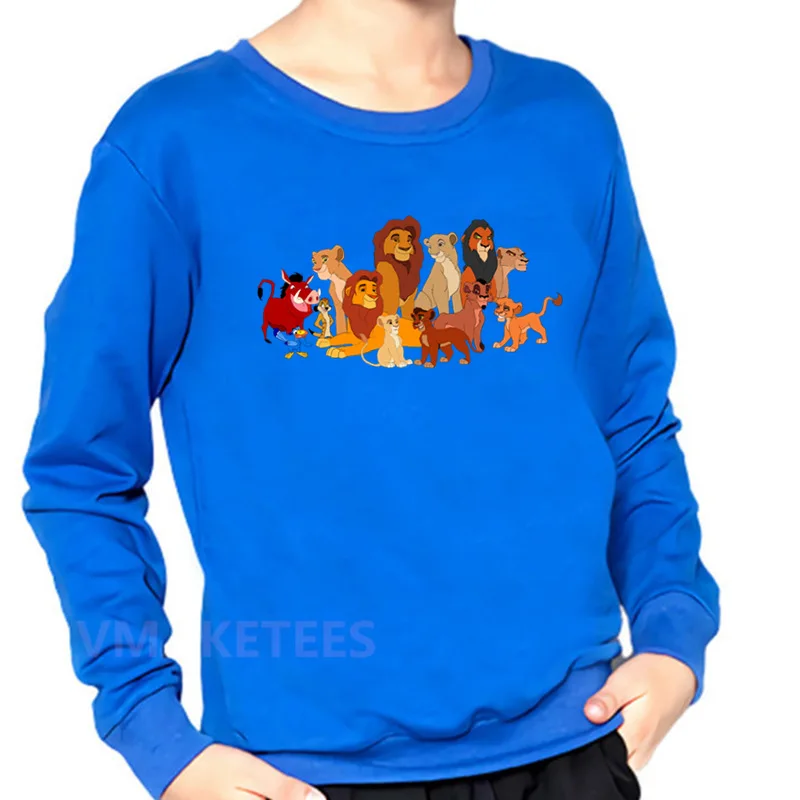 Детские толстовки с героями мультфильмов Король Лев хлопковая толстовка для