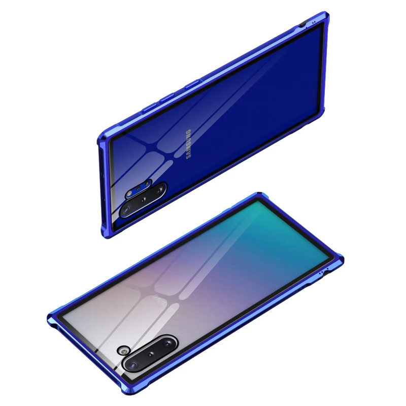 2019 чехол для телефона samsung Galaxy Note 10 Plus защелкивающаяся Кнопка Пряжка алюминиевая