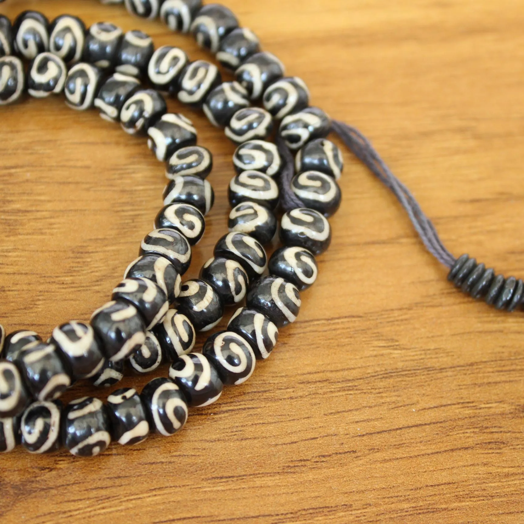 ML207 кость тибетского яка бусины 108 мала-Розарий 8 мм * 6 буддийские кости четки