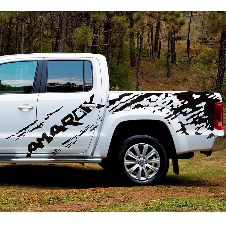 Mudslinger Боковая дверь с магнитной полосой графических виниловые 4x4 внедорожных автомобилей стикеры для AMAROK 2009