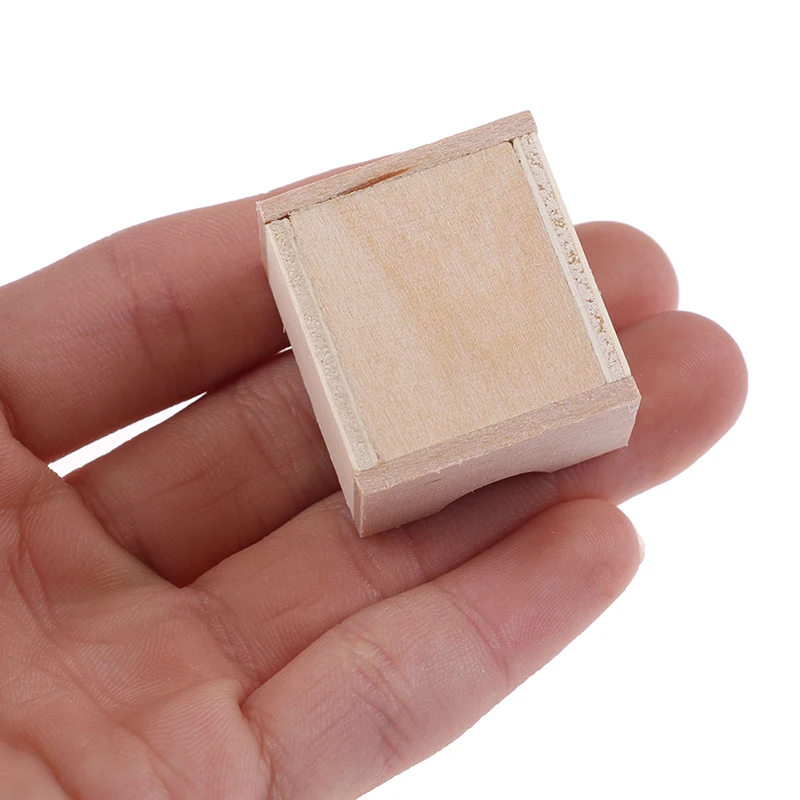 

1:12 Dollhouse Miniature Wooden Storage Basket Container Model Accessories