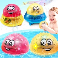 kid baby bath toys glow in the dark spray water led light rotate toy children shower game kid bathtub accessories swim party set