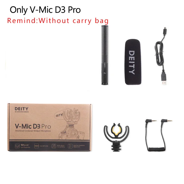 Конденсаторный микрофон Deity V Mic D3 Pro суперкардиоидный для видеостудии с полярным