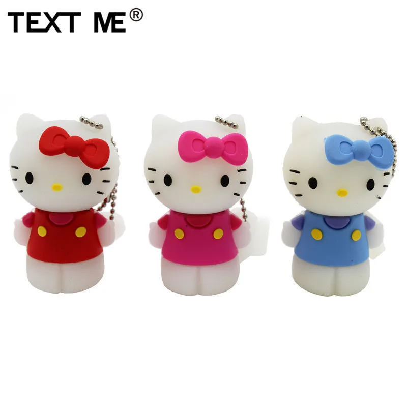 Usb флеш накопитель текстовый ME 6 coarl hello Kitty usb 2 0 4 ГБ 8 16 32 64 флешка подарок|USB
