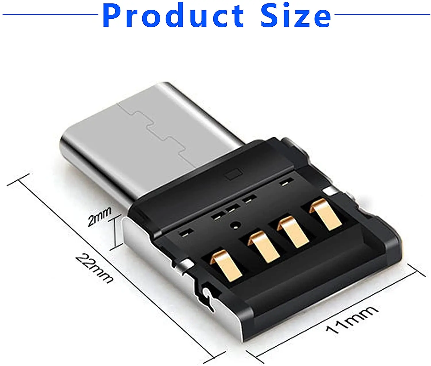 Адаптер с портом USB Type-C OTG папа на 2 0 мама | Мобильные телефоны и аксессуары