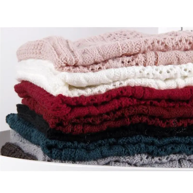 Wool Knitted Soft Scarf Casual Style Single Loop Neck Winter Warmer Windproof (Dark Grey) | Аксессуары для одежды