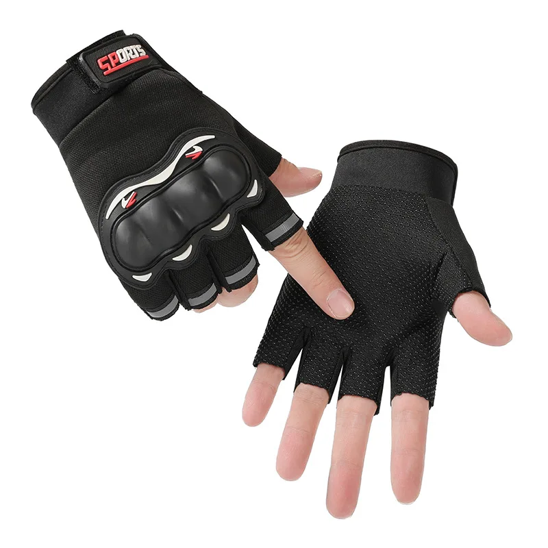 

2021 Men cycling non-slip sport bicycle gloves protective equipment mountain racing cross-country motorcycle Half finger gloves
