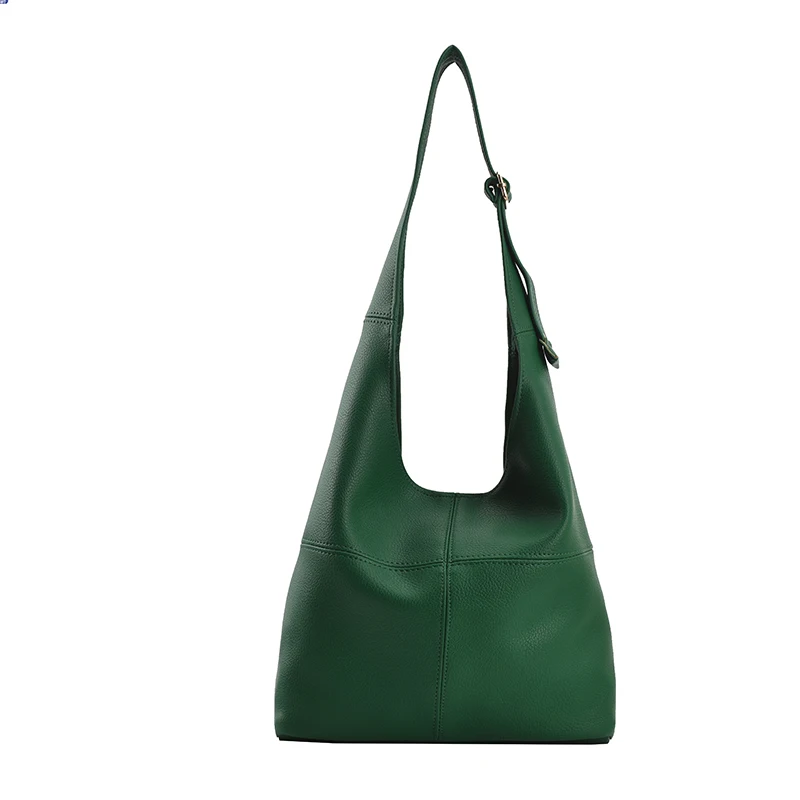 

Big Soft Pu Leather Shoulder Bags for Women 2021 Handbag Fashion Designer Simple Shoulder Purses Ladies High Capacity
