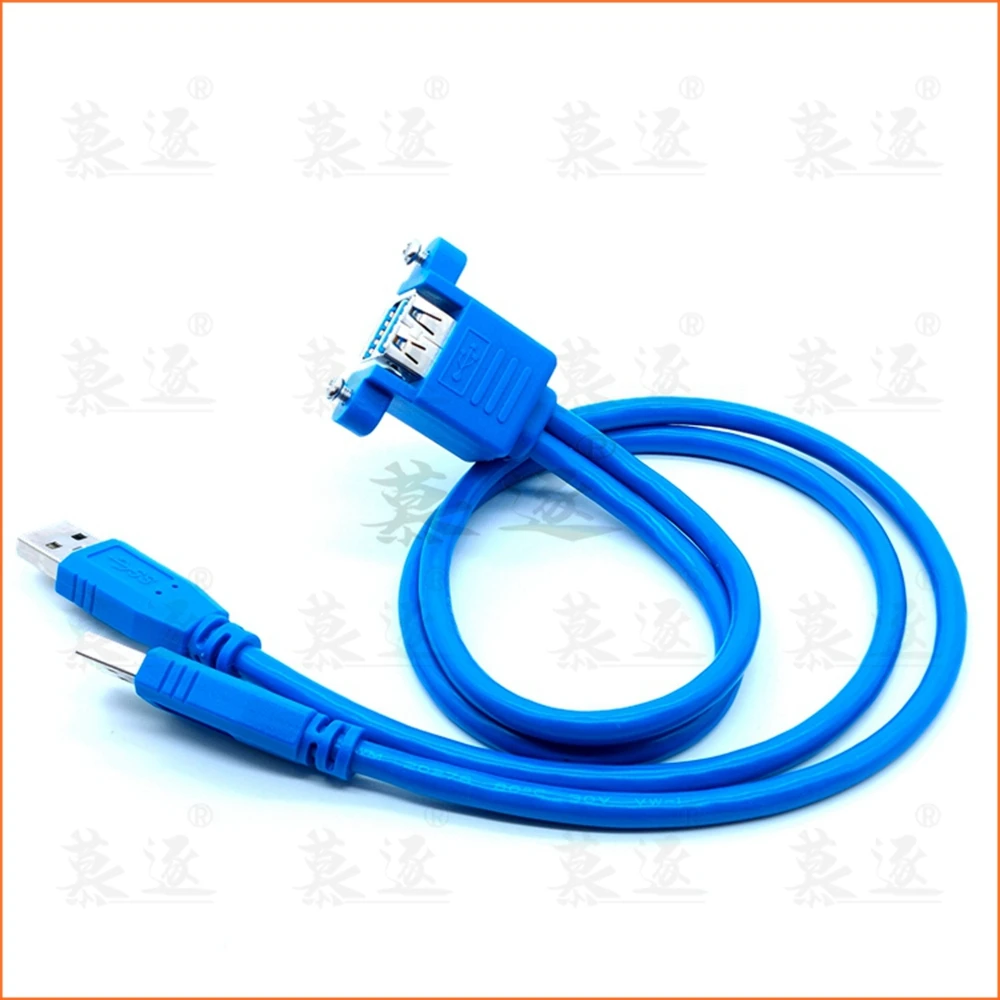 Фото USB 3,0 Verlängerung Kabel Dual USB 3,0 Stecker auf Dual USB 3,0 Weibliche mit Schraube Panel Mon Voi 50см №4