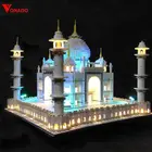 Светодиодный светильник, совместимый с lego 10256, набор светсветильник льников Тадж-Махала, строительные блоки, кирпичи, игрушки для детей, светильник, без блоков