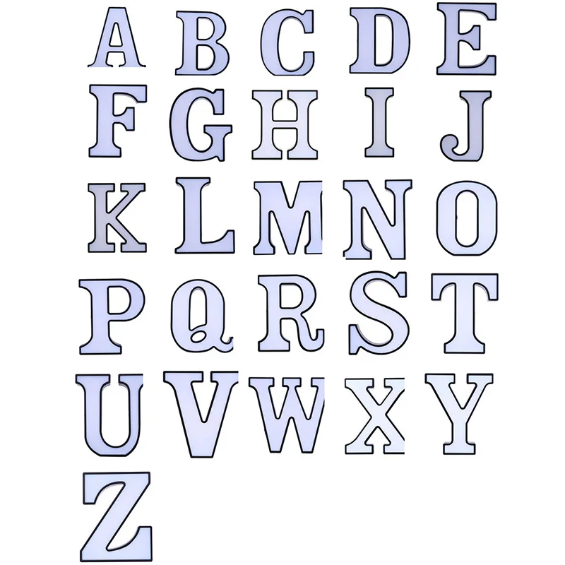 Светодиодный ночной Светильник макет реквизит 26 Английских Букв 1 шт. домашний