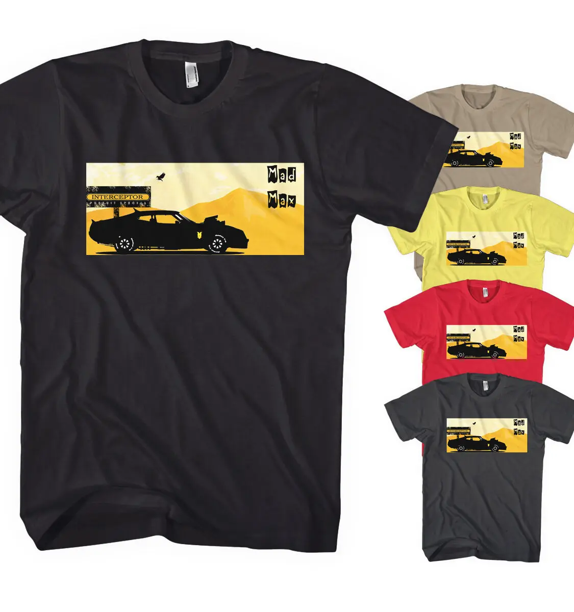 * Мужская футболка Безумный Макс автомобиля перехватчик Hot Rod фильм ярости Новый S
