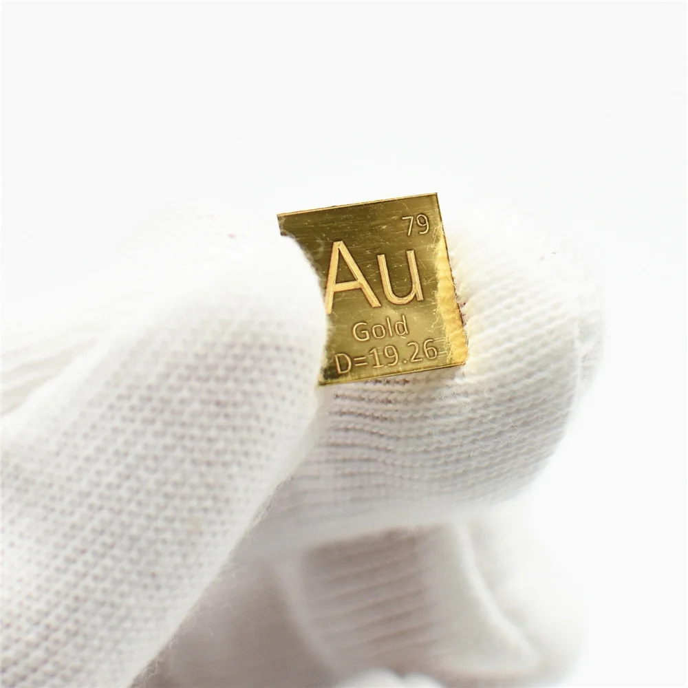 

Periodic Table Sheet Gold Element Metal Au 24K High Purity 99.99% Carved Flakes Collection Gift 10*10*0.1 mm About 0.1 Gram