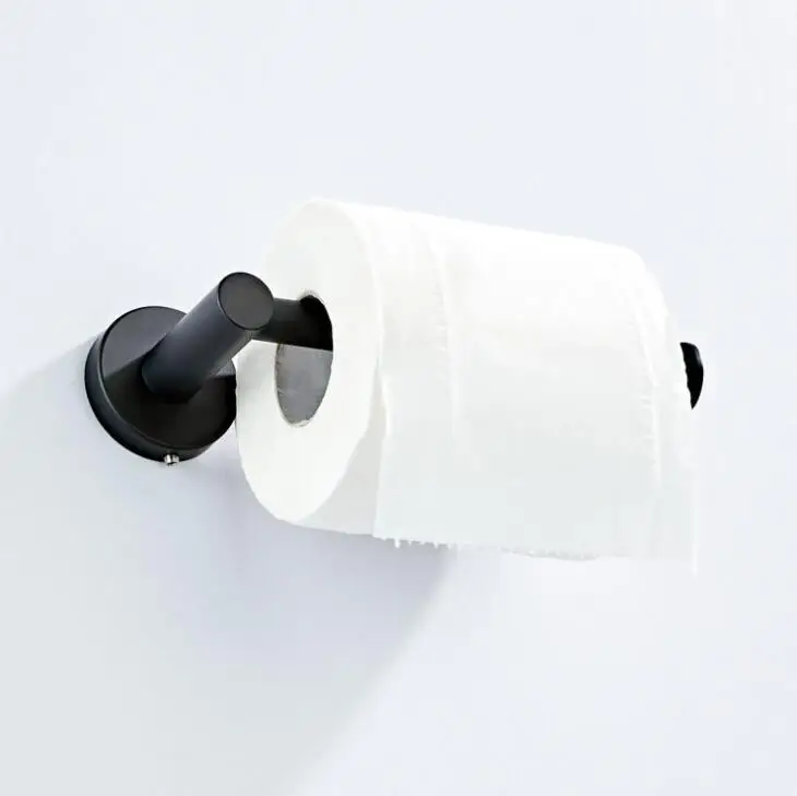 Бумажные держатели классические черные аксессуары для ванной комнаты Твердый