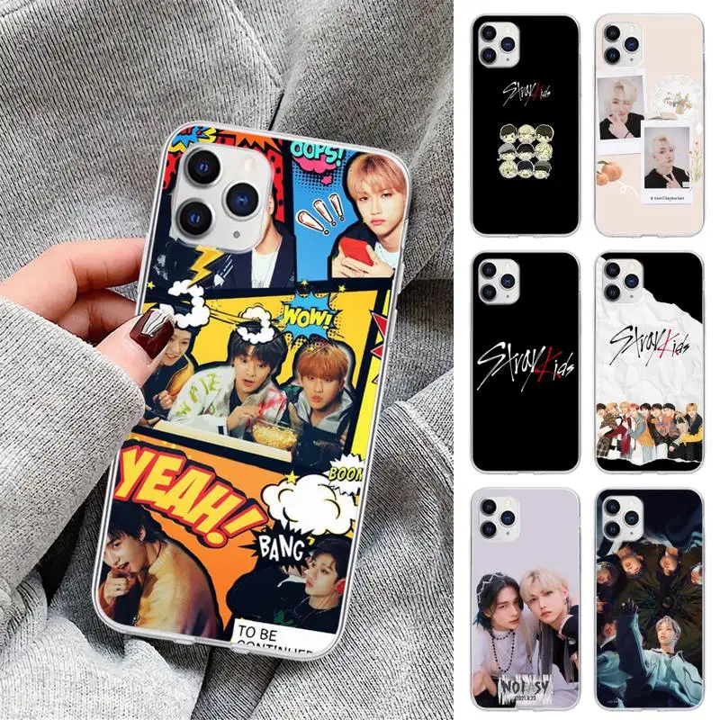 

Boy Group Stray Kids Kpop Clear Phone Case For Samsung A12 5G A71 4G A70 A52 A51 A40 A31 A21S A20 A50 A30 S Transparent Coque
