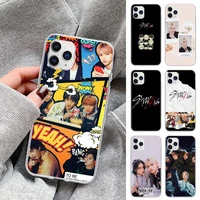 boy group stray kids kpop clear phone case for samsung a12 5g a71 4g a70 a52 a51 a40 a31 a21s a20 a50 a30 s transparent coque