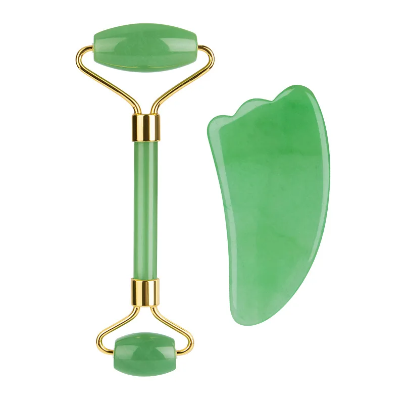 

Face Massage Jade Roller Rose Quartz Natural Stone Crystal Slimmer Lift Wrinkle Double Chin Remover Beauty Care Slimming Tools