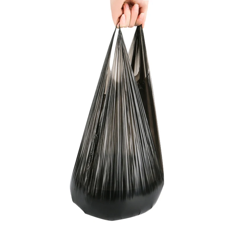 

100PCS Vest Type Trash Bags Point-Break Large Waste Bag for Kitchen for Home Use (45*60cm)