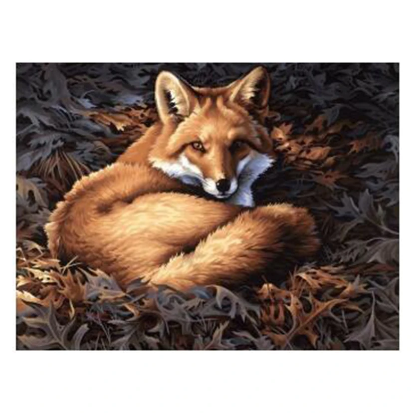 

Cute Animal Fox Diamond Painting 5D DIY Cross Stitch Diamond Embroidery Handicrafts Home Decoration Gift CM12