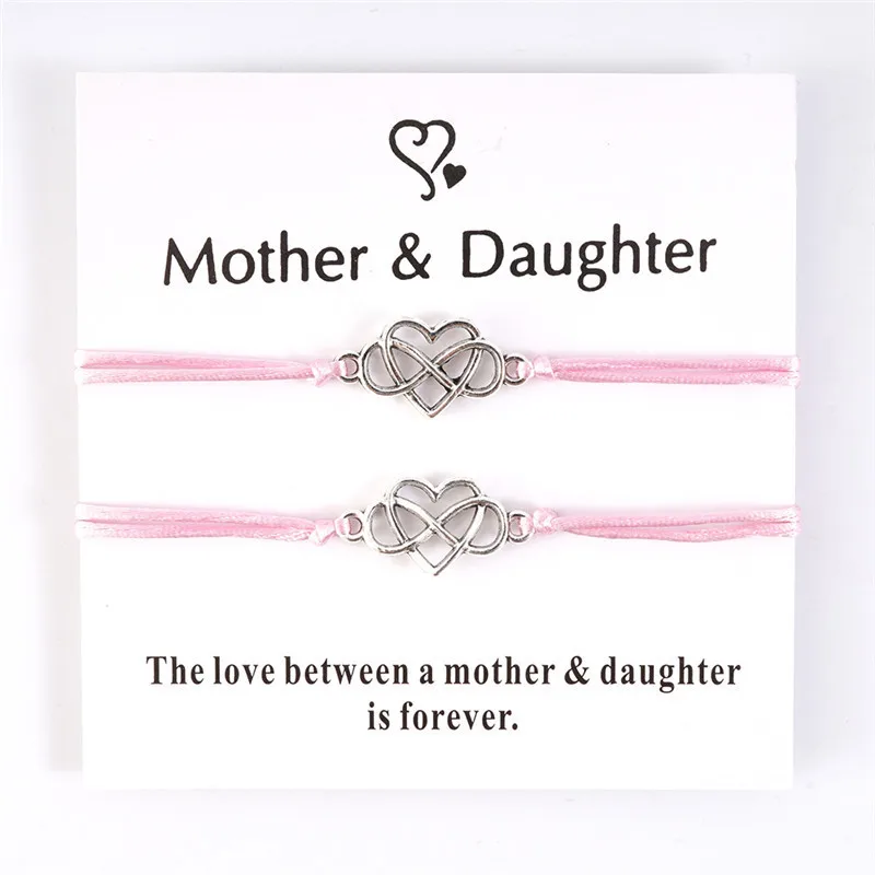 Браслет для женщин и девушек с 8 узелками сердечками