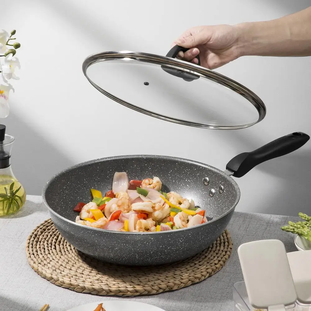 Плита KING 7 шт набор посуды сковорода для кассероле горшок ВОК кастрюля с крышкой