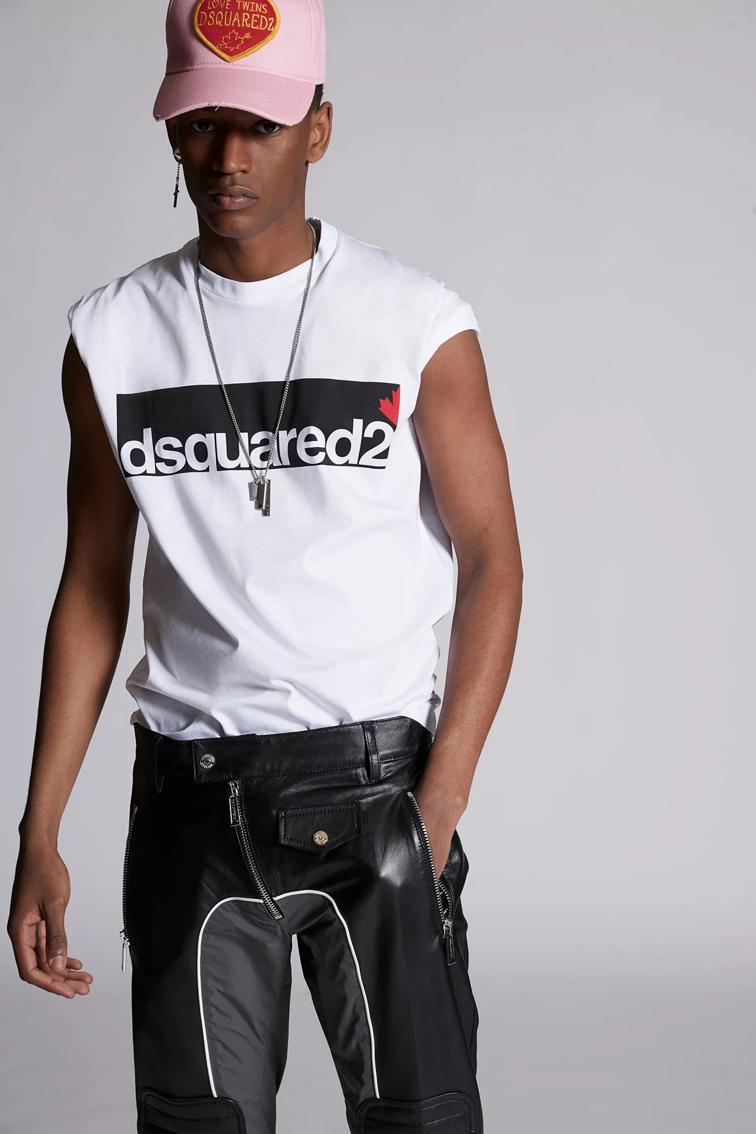 Brand Dsquared2 Men&amp#39s T-shirt Fashion Round Neck Top Pure Cotton Printed Multicol Black white M-3XL | Мужская одежда