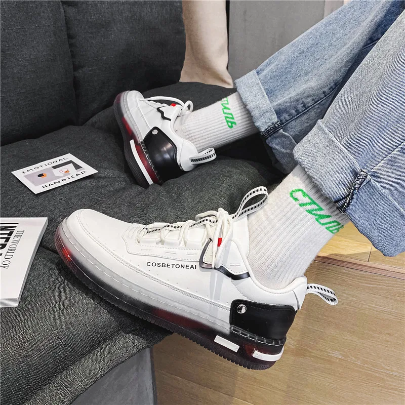 Новинка 2021 Студенческая корейская мода повседневные мужские низкие кроссовки Air