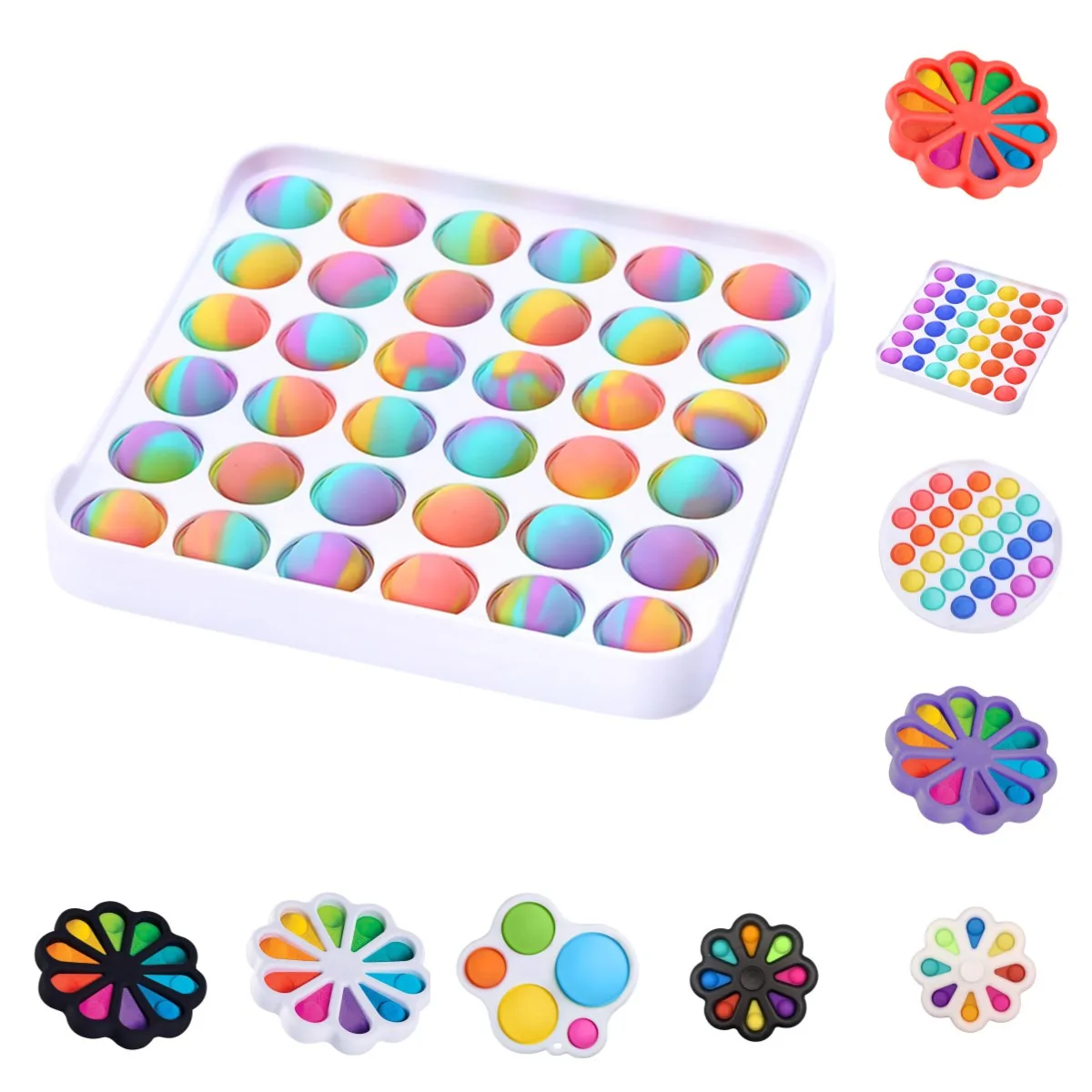 

Push Toys Bubble Sensory Toy Autism Needs Squishy Stress Reliever Toys Adult Kid Funny Anti-stress Toys It Fidget Reliver Stress