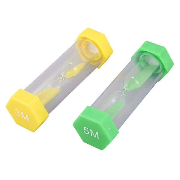 12 штук пластиковый шестигранный песочница таймер красочные песочные часы 30 сек/1