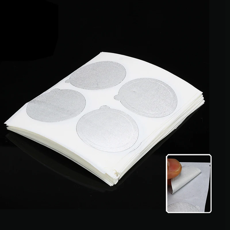 Наклейки в виде капсул кофе 100 шт./компл. самоклеящиеся крышки из алюминиевой