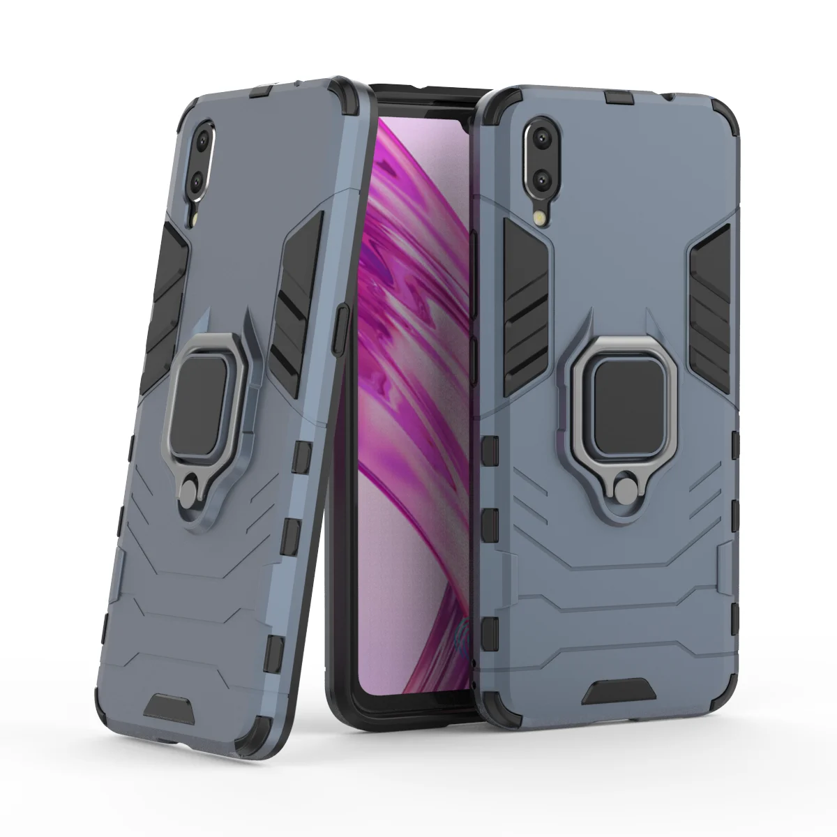 Чехол для Vivo X23 магнитный металлический держатель-кольцо на палец чехол жесткий