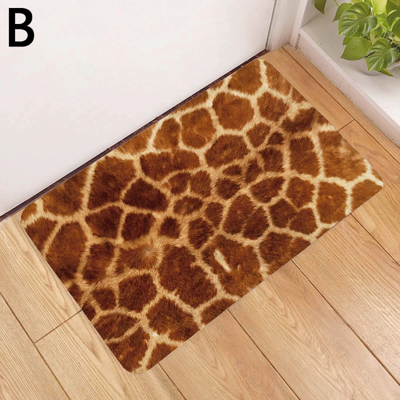 Нескользящий коврик впитывающий ковер с леопардовым принтом под змеиную кожу