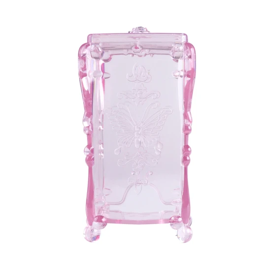Transparent Pink STZ 1 шт. хлопок Макияж Органайзер коробка для хранения чистящие хлопковые салфетки для удаления гель-лака держатель Контейнер дизайн ногтей Подставка под Инструменты Чехол#014 - Цвет: Transparent Pink
